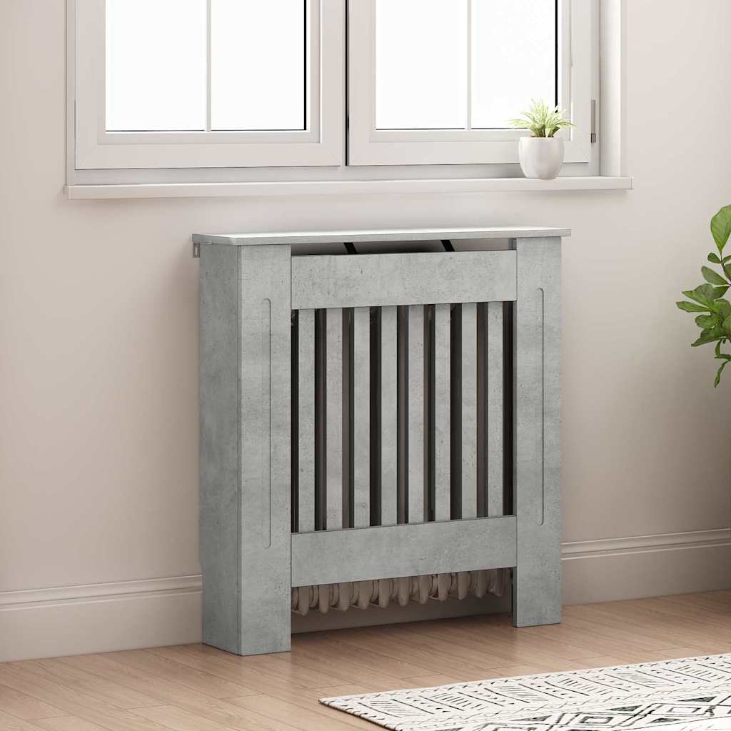 Copertura per radiatori Grigio cemento 78 x 19 x 81,5 cm