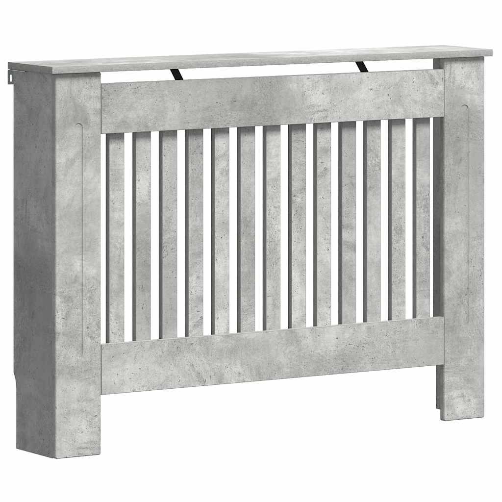 Copertura per radiatori Grigio cemento 112 x 19 x 81,5 cm