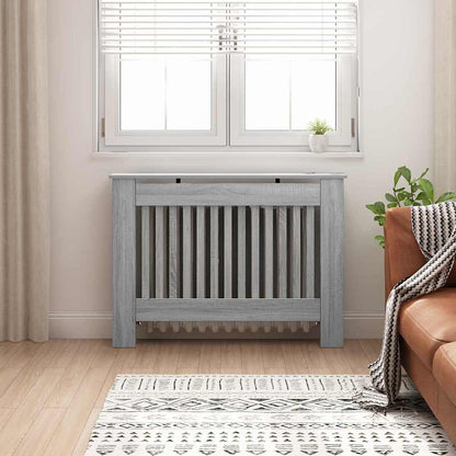 Copertura per radiatori Grigio Sonoma 112 x 19 x 81,5 cm