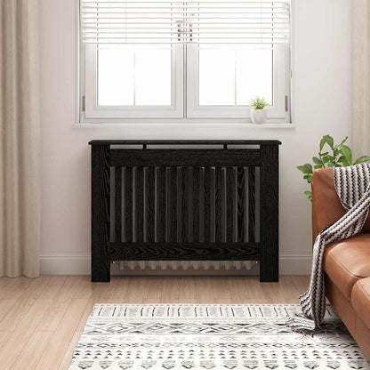 Copertura per radiatori Rovere Nero 112 x 19 x 81,5 cm