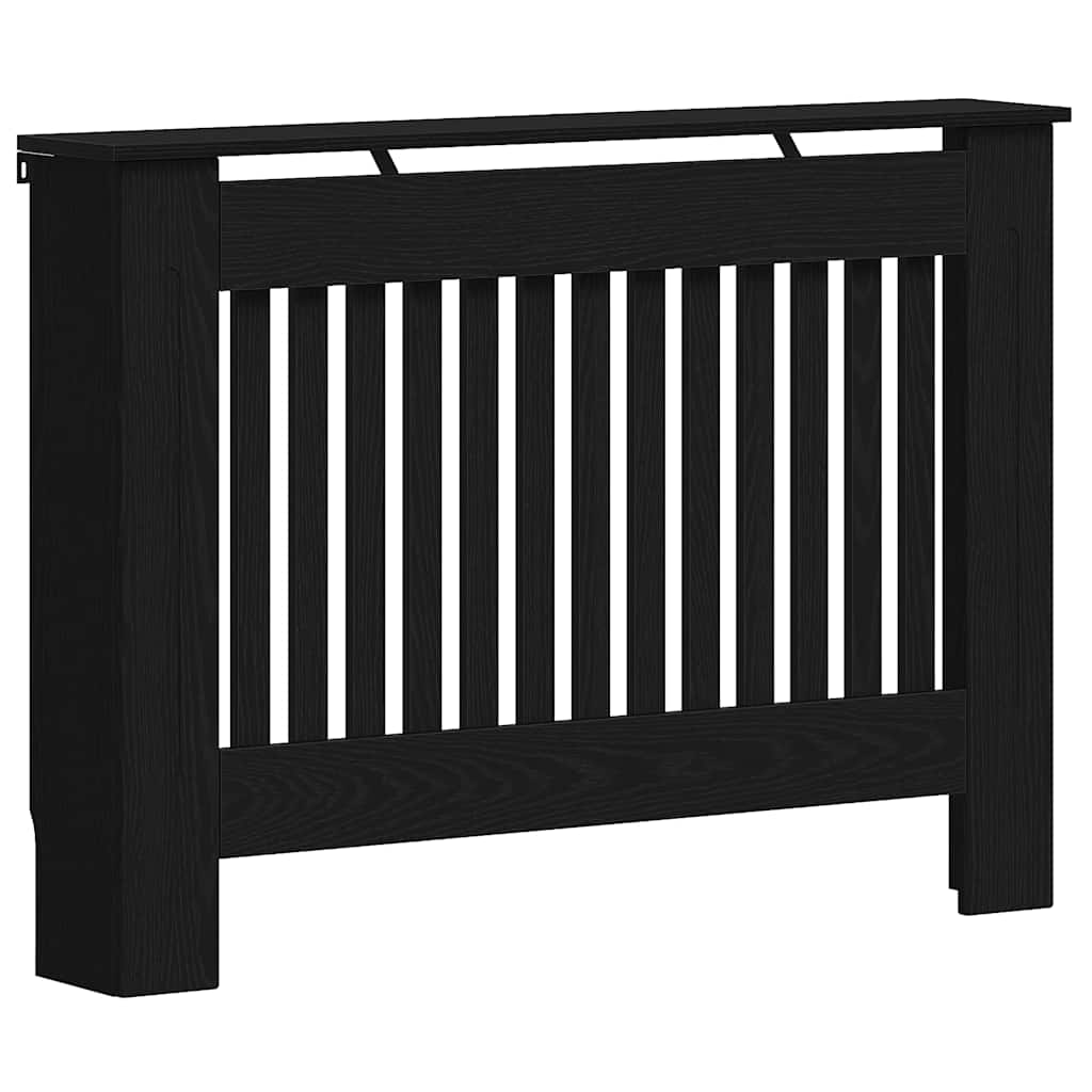 Copertura per radiatori Rovere Nero 112 x 19 x 81,5 cm