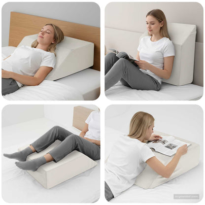 Cuscino per Gambe Bianco 63 x 52 x 19,5 cm Schiuma PU