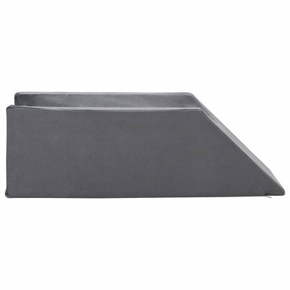 Cuscino per Gambe Grigio 68 x 25 x 21,5 cm Schiuma PU