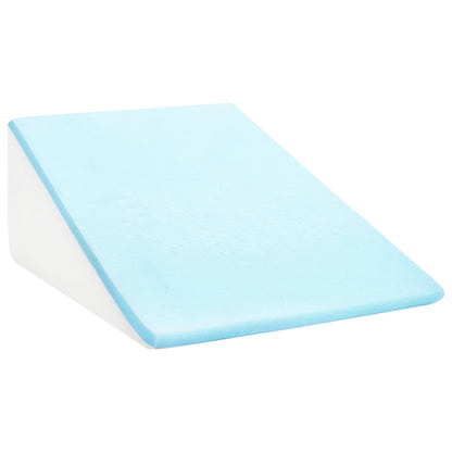 Cuscino per Gambe Bianco 60 x 50 x 30 cm Schiuma Memory