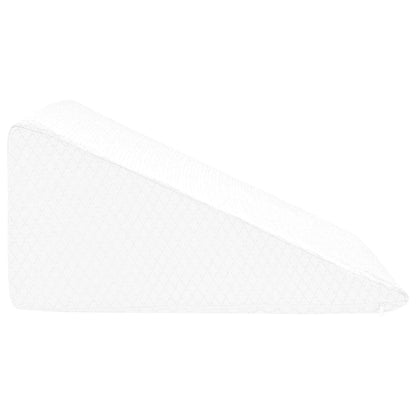 Cuscino per Gambe Bianco 60 x 50 x 30 cm Schiuma Memory