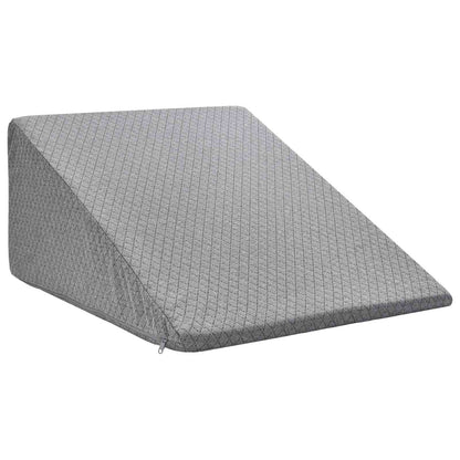 Cuscino per Gambe Grigio 60 x 50 x 30 cm Schiuma Memory