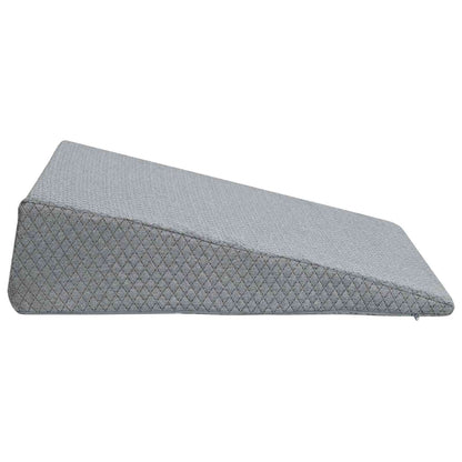 Cuscino a Wedge Grigio 69 x 64 x 19 cm Schiuma Memory