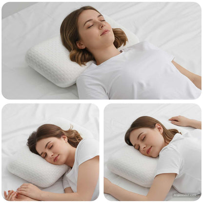 Cuscino da Letto Bianco 60 x 40 x 13 cm Schiuma Memory