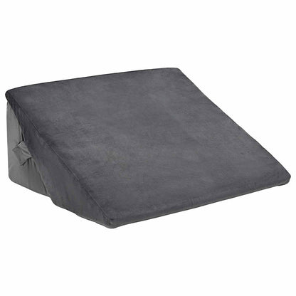 Cuscino a Wedge Grigio 55 x 55 x 26 cm Schiuma Memory
