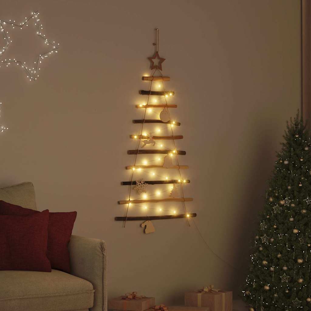Albero di Natale Naturale 90 cm legno massiccio di frassino