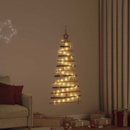 Albero di Natale Naturale 120 cm legno massiccio di frassino