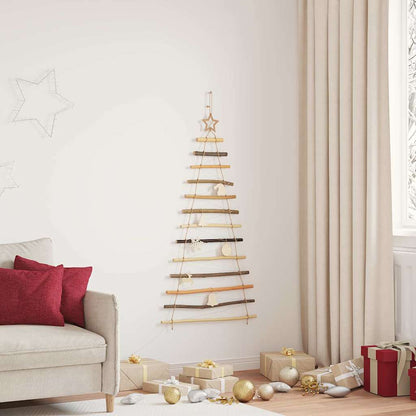Albero di Natale Naturale 120 cm legno massiccio di frassino