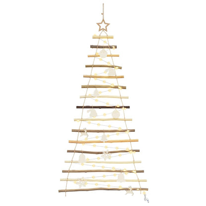 Albero di Natale Naturale 120 cm legno massiccio di frassino