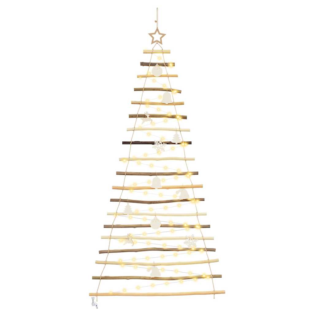 Albero di Natale Naturale 180 cm legno massiccio di frassino