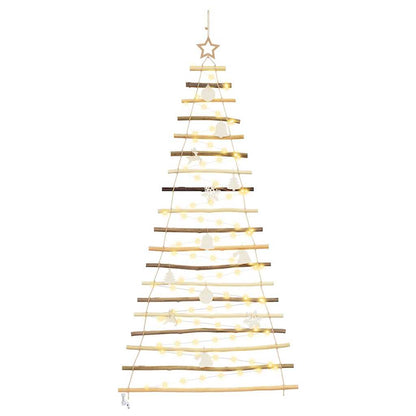 Albero di Natale Naturale 180 cm legno massiccio di frassino