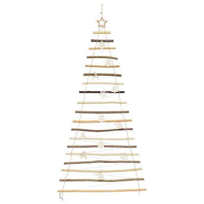 Albero di Natale Naturale 180 cm legno massiccio di frassino