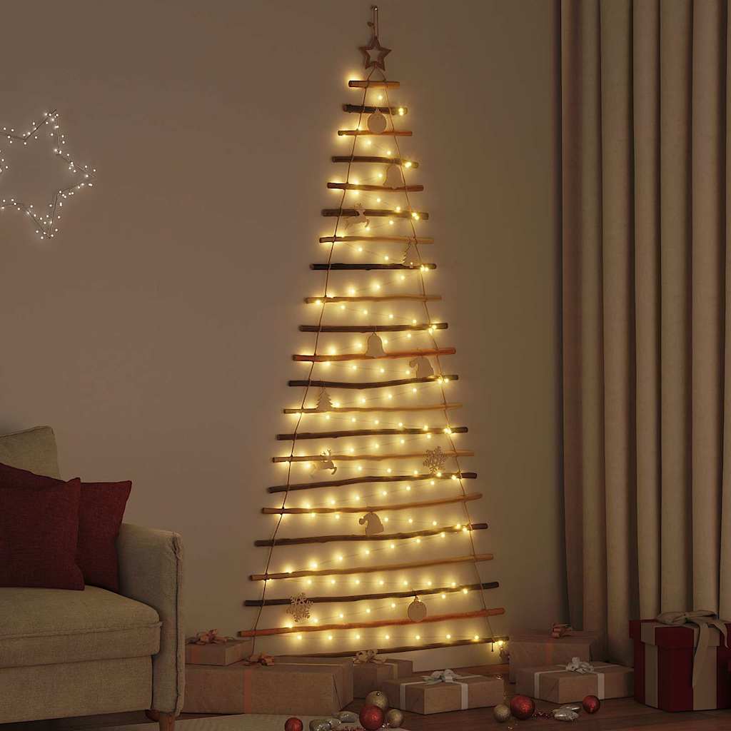 Albero di Natale Naturale 210 cm legno massiccio di frassino