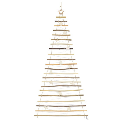 Albero di Natale Naturale 210 cm legno massiccio di frassino