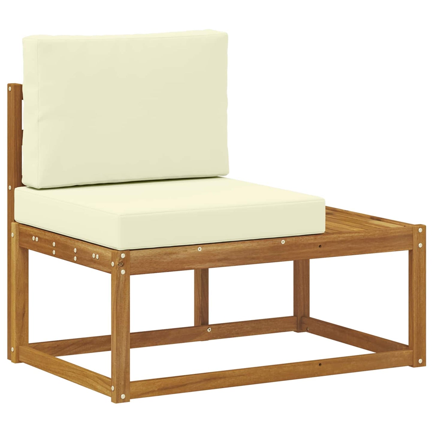 Divano da Esterno con cuscino Naturale 91 x 63 x 73 cm