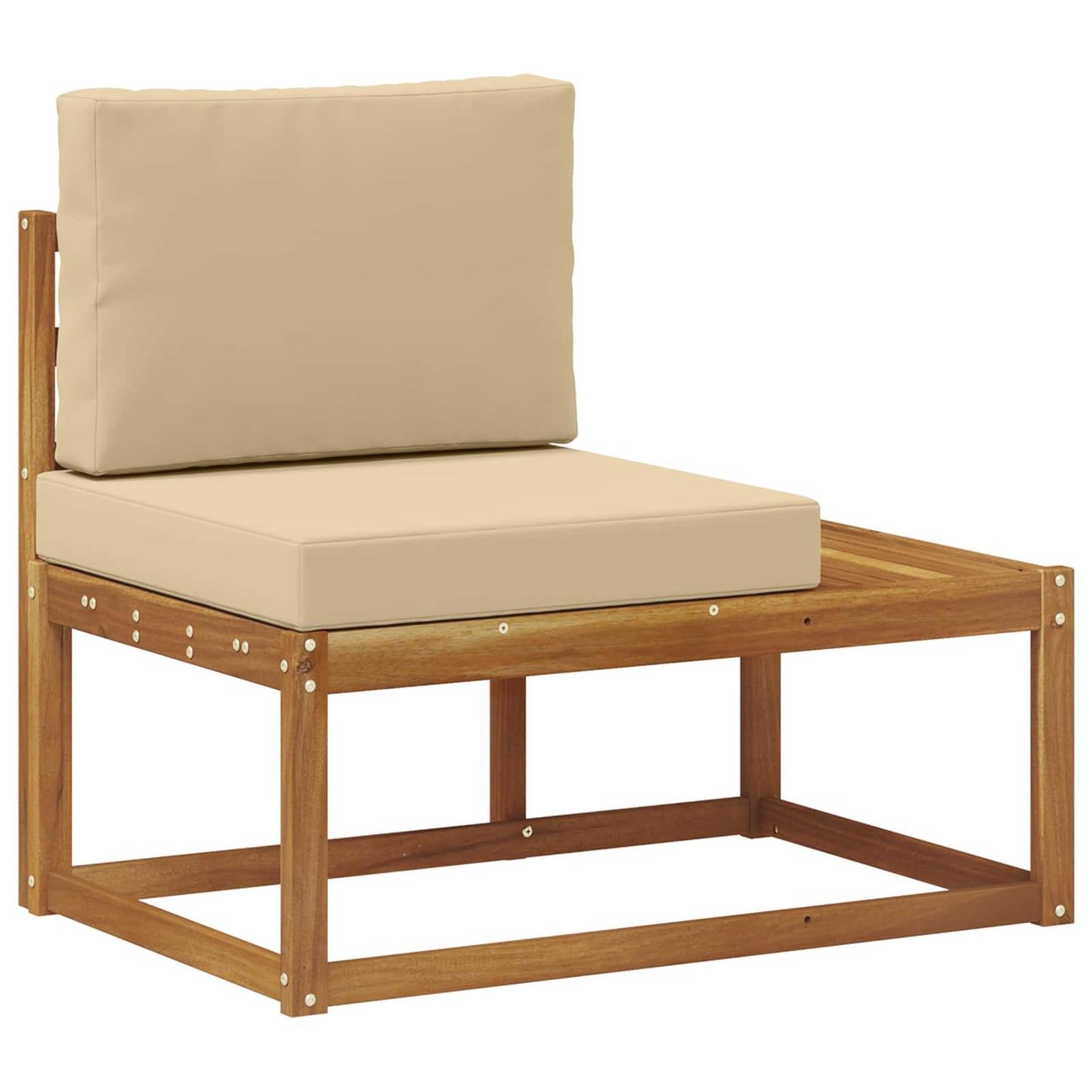 Divano da Esterno con cuscino Naturale 91 x 63 x 73 cm
