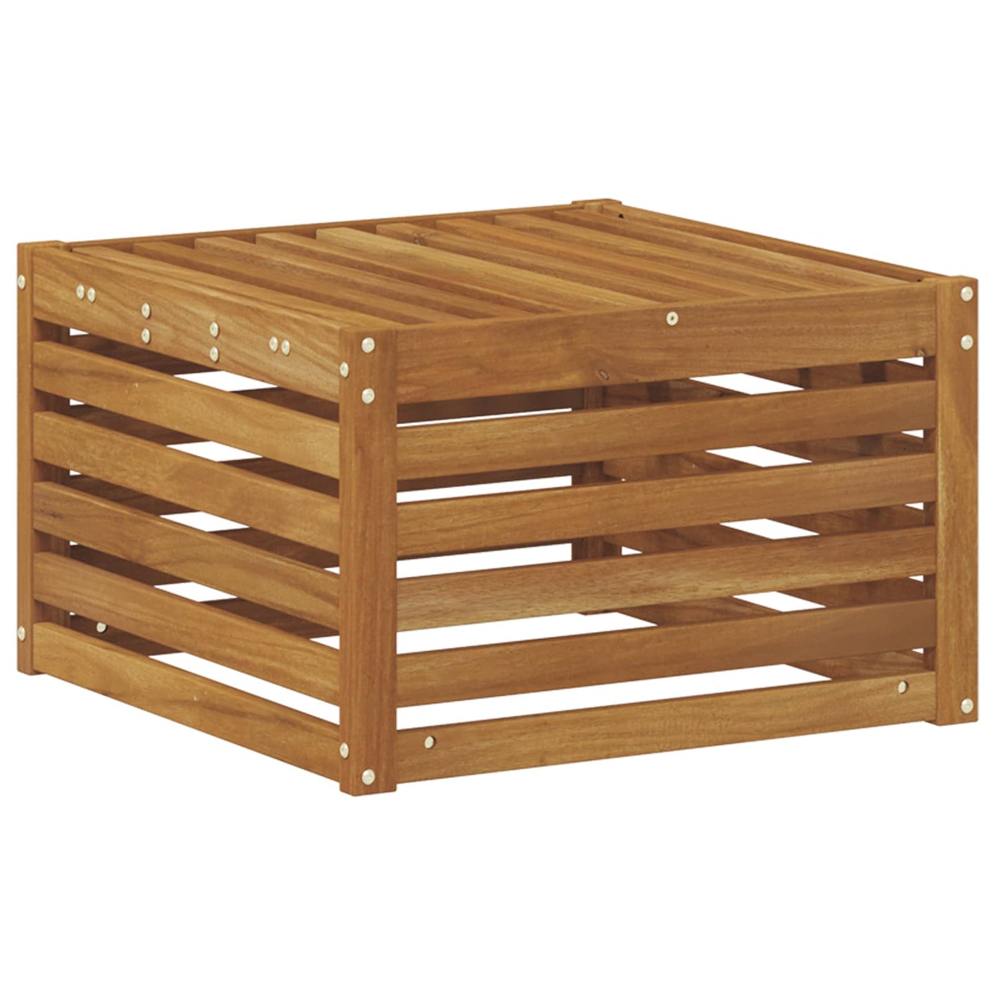 Poggiapiedi da Esterno Legno di Acacia Massello Naturale