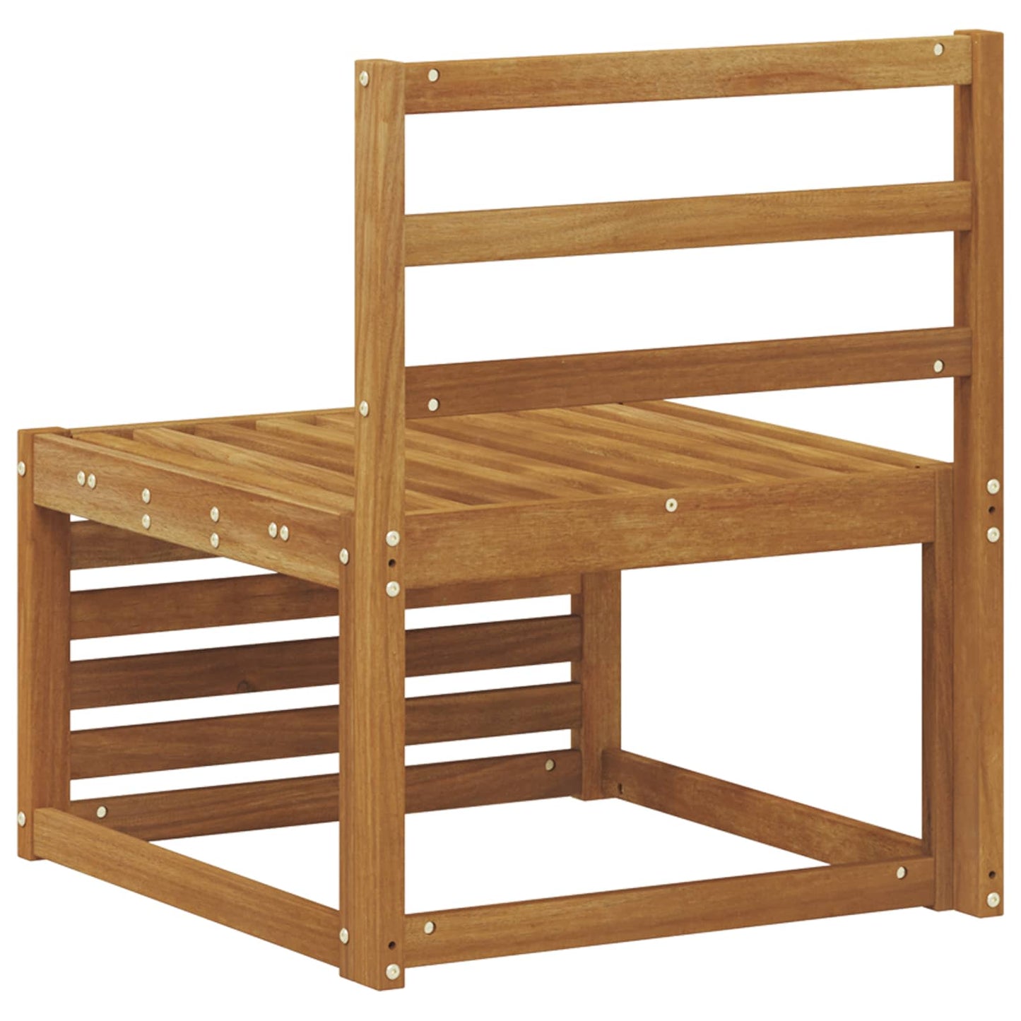 Divano centrale per esterno Legno di Acacia Massello Naturale