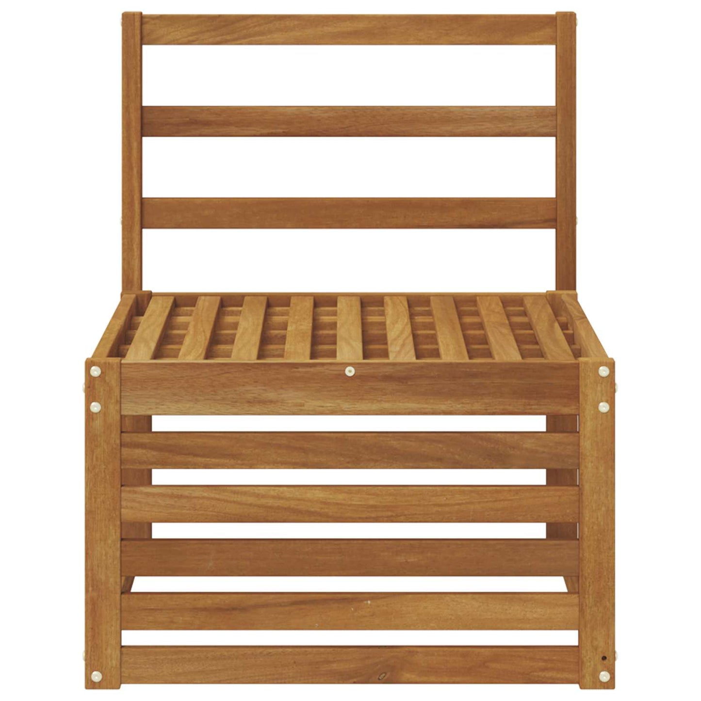 Divano centrale per esterno Legno di Acacia Massello Naturale