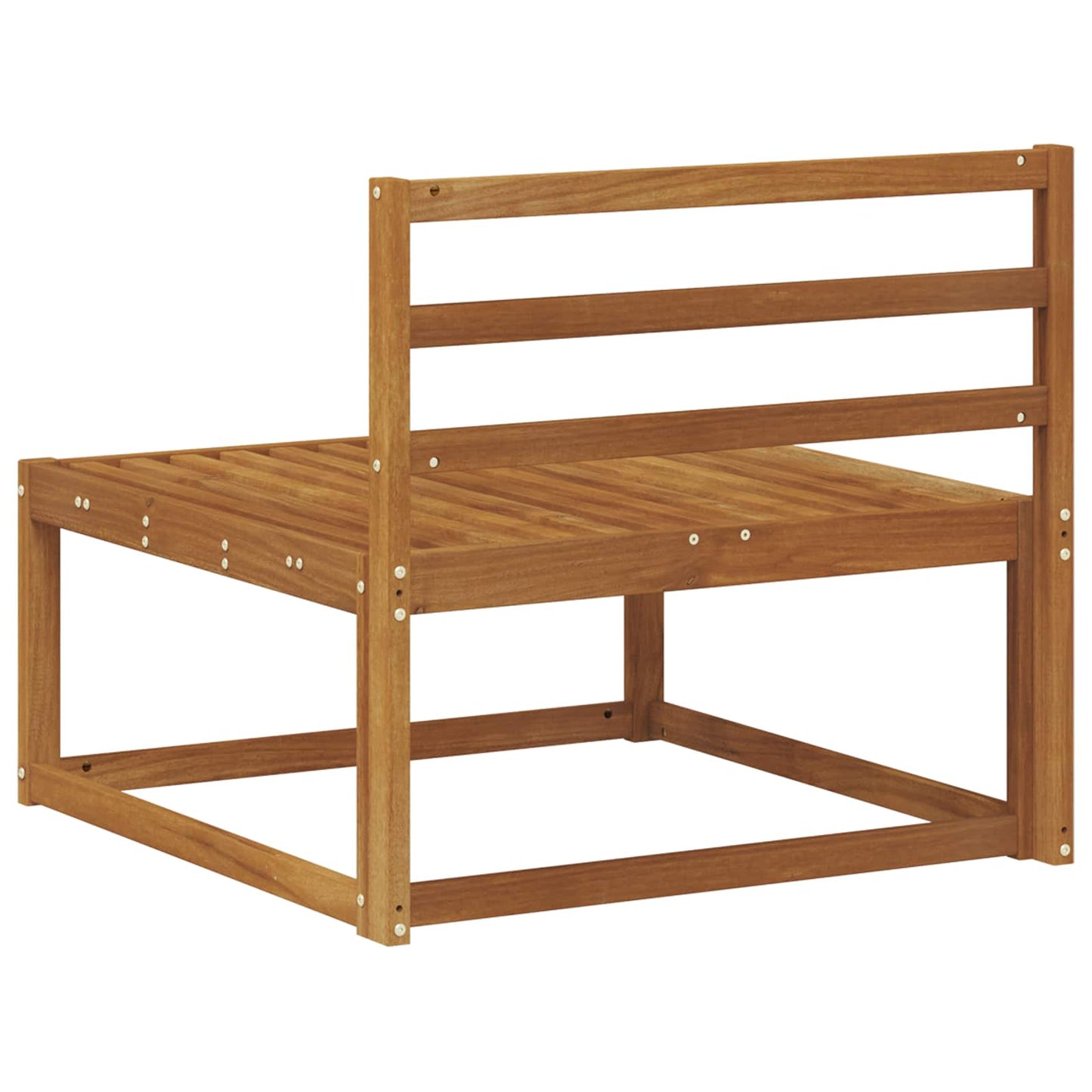 Divano centrale per esterno Legno di Acacia Massello Naturale