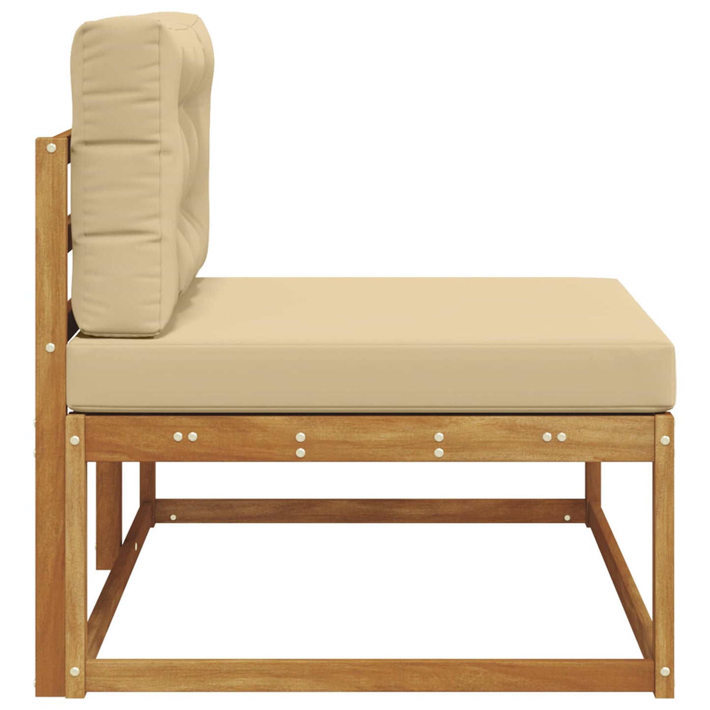 Divano Esterno Finale con cuscino Naturale 115 x 83 x 73 cm