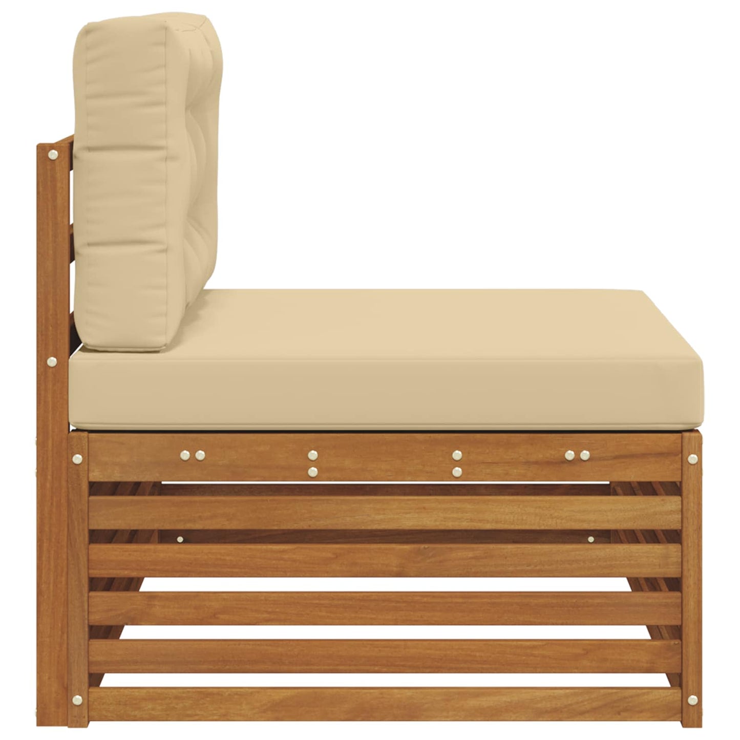 Divano Esterno Finale 3 Pezzo Naturale e Beige 115 x 83 x 73 cm