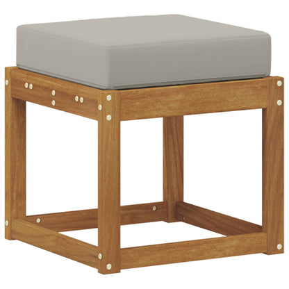 Panca Sgabello Grigio Naturale e Chiaro 43 x 43 x 37 cm