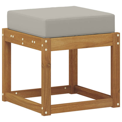 Panca Sgabello Grigio Naturale e Chiaro 43 x 43 x 37 cm