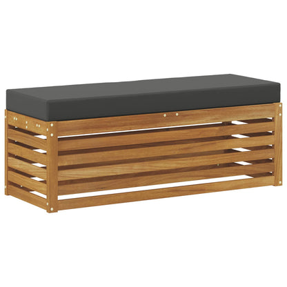 Panca Sgabello Naturale e Antracite 115 x 43 x 37 cm