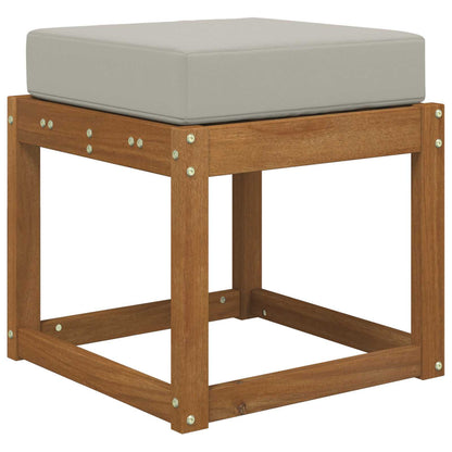 Cuscino da Sedia Esterno Grigio 40 x 40 x 8 cm 100% Poliestere