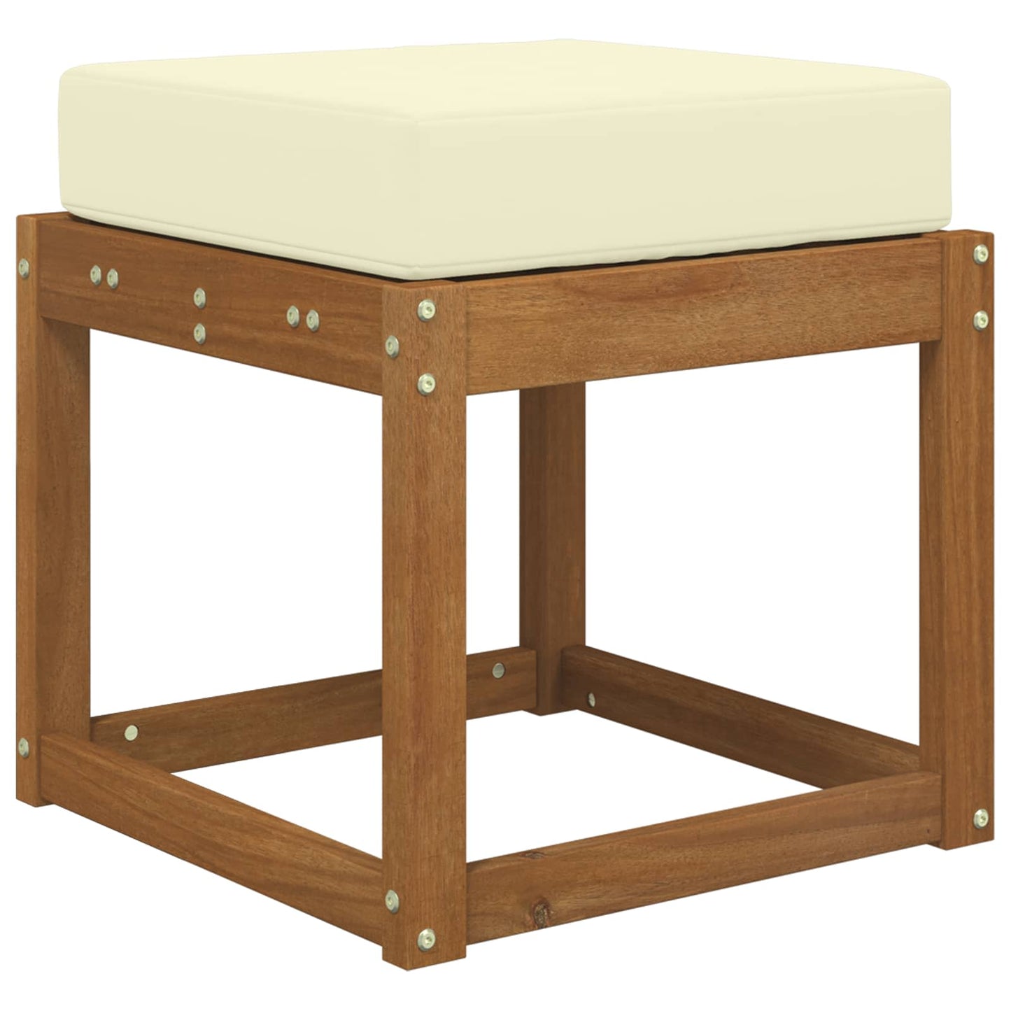 Cuscino da Sedia Esterno Crema 40 x 40 x 8 cm 100% Poliestere
