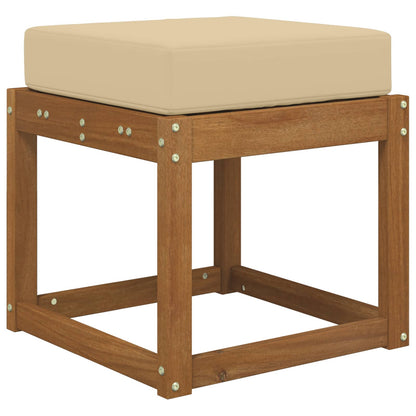 Cuscino da Sedia Esterno Beige 40 x 40 x 8 cm 100% Poliestere