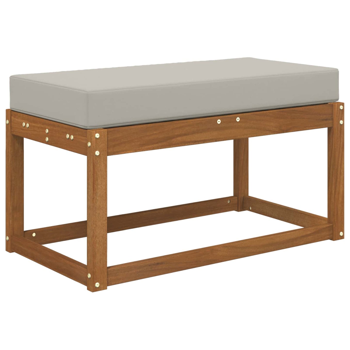 Cuscino da Sedia Esterno Grigio 80 x 40 x 8 cm 100% Poliestere