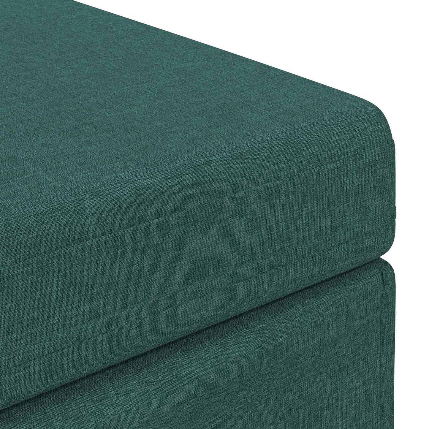 Pouf Verde Scuro 41 x 41 x 40 cm Tessuto e Legno Ingegnerizzato