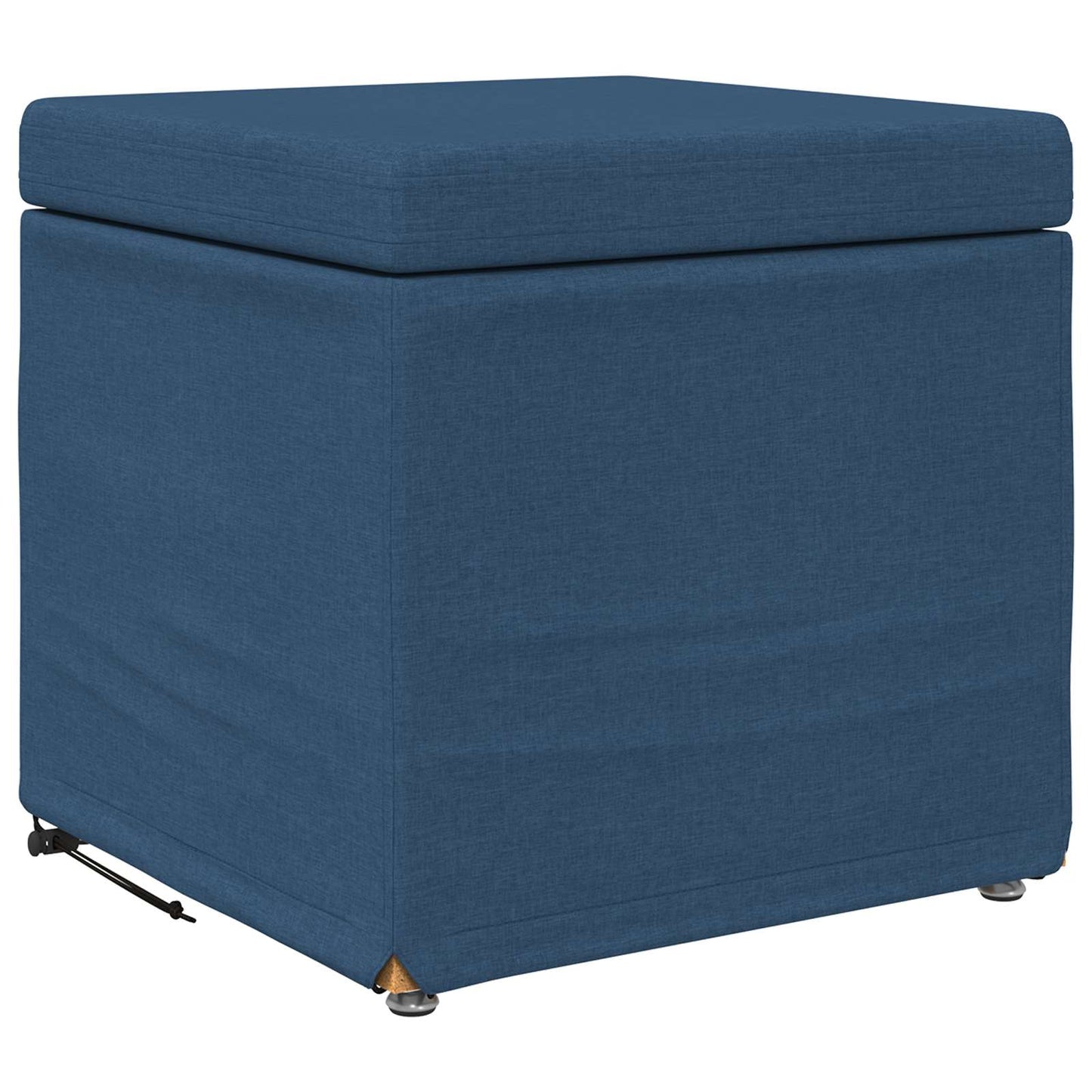 Pouf Blu 41 x 41 x 40 cm Tessuto e Legno Ingegnerizzato