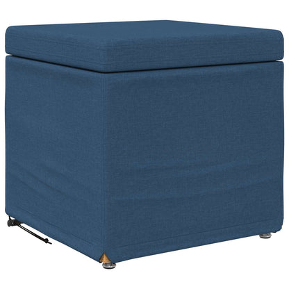 Pouf Blu 41 x 41 x 40 cm Tessuto e Legno Ingegnerizzato