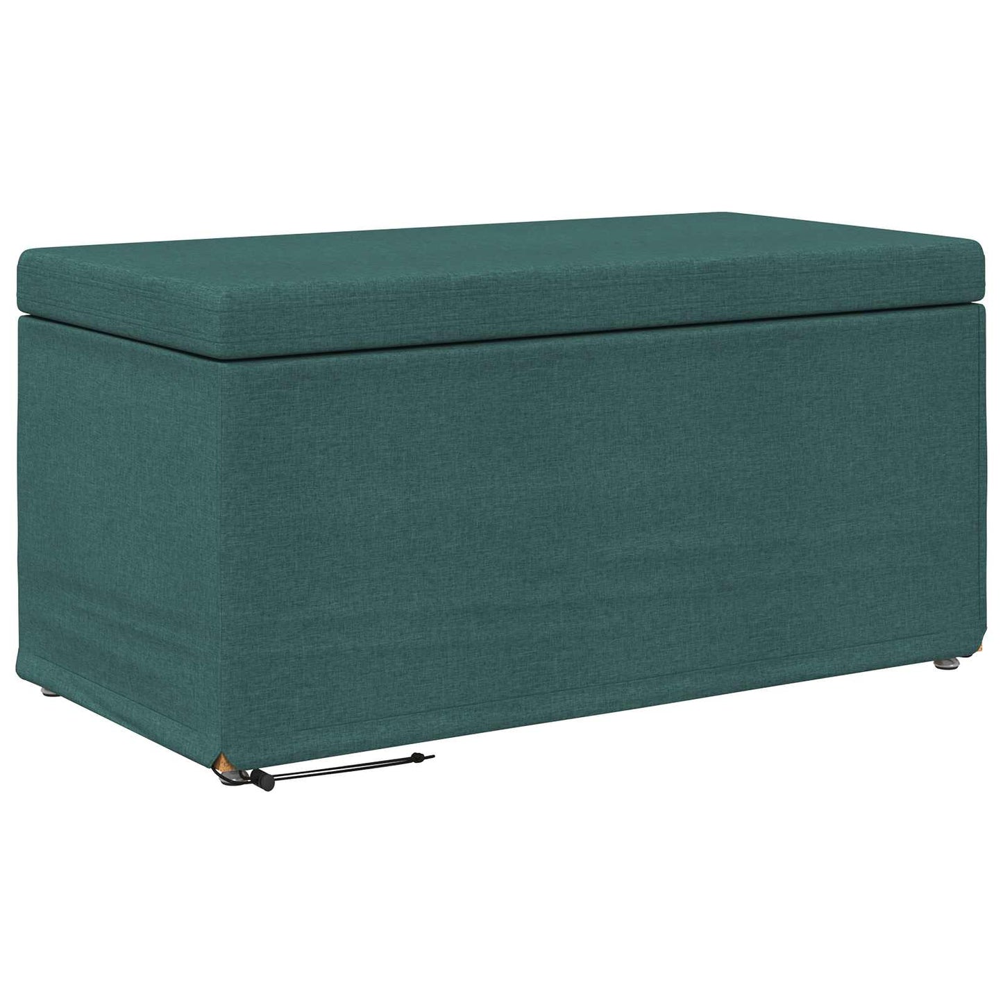 Pouf Verde Scuro 81 x 41 x 40 cm Tessuto e Legno Ingegnerizzato
