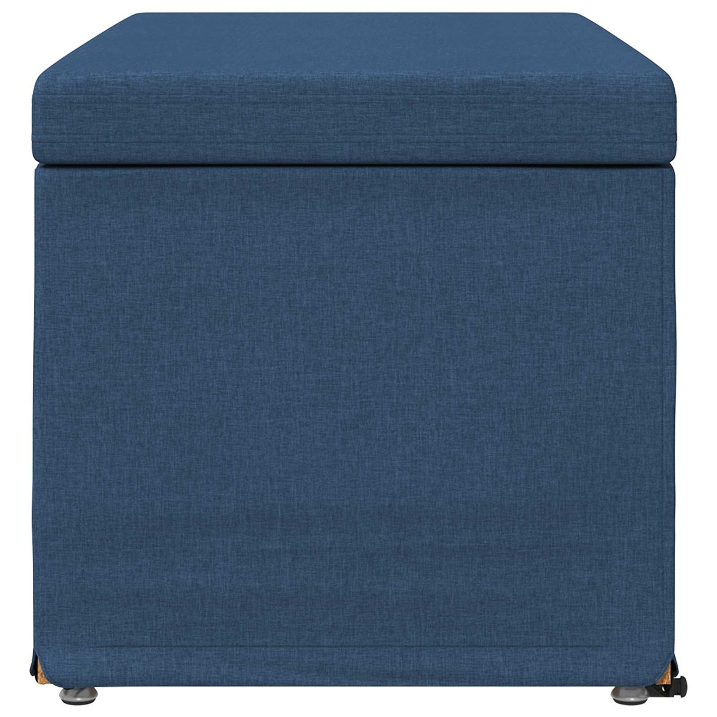 Pouf Blu 81 x 41 x 40 cm Tessuto e Legno Ingegnerizzato