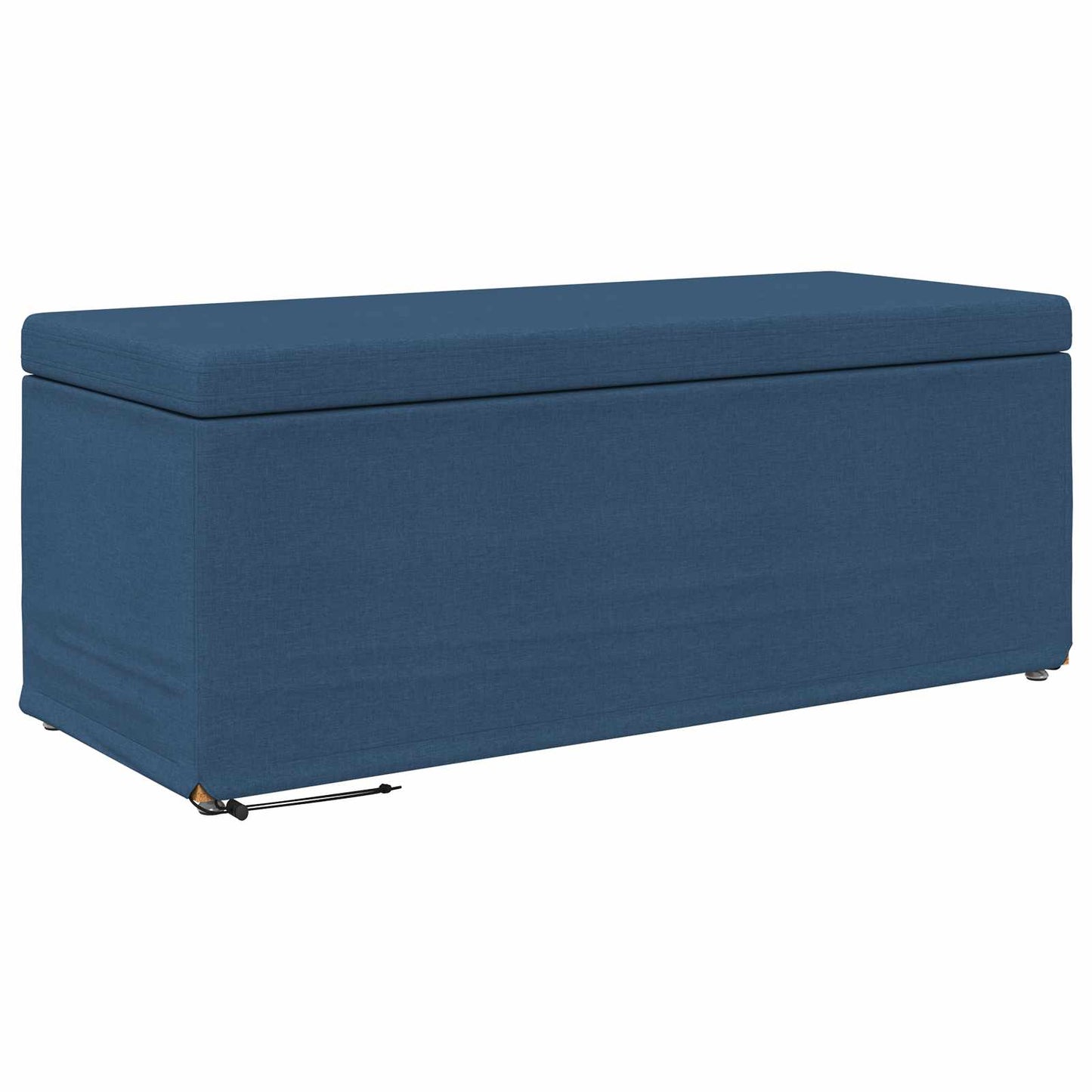 Pouf Blu 101 x 41 x 40 cm Tessuto e Legno Ingegnerizzato