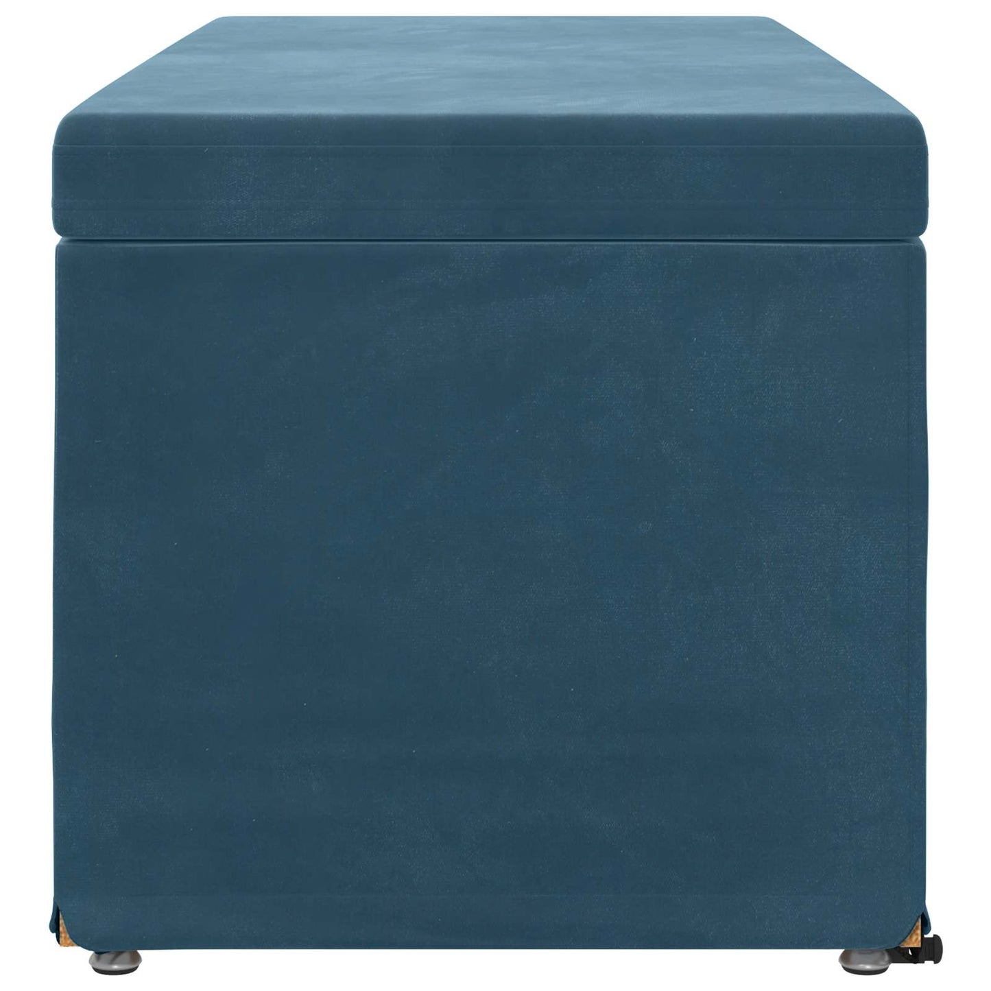 Pouf Blu 101 x 41 x 40 cm Velluto e Legno Ingegnerizzato