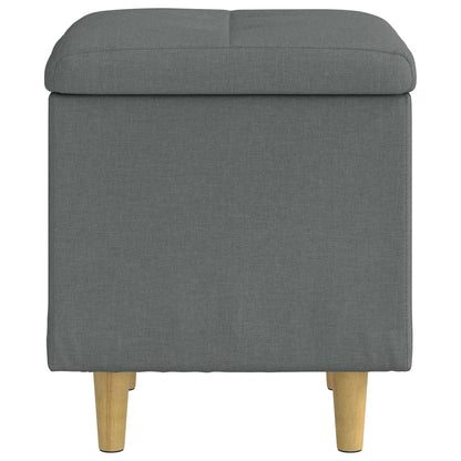 Pouf contenitore Grigio scuro 40 x 40 x 45 cm Tessuto