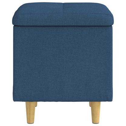 Pouf contenitore con cuscino Blu 40 x 40 x 45 cm Tessuto