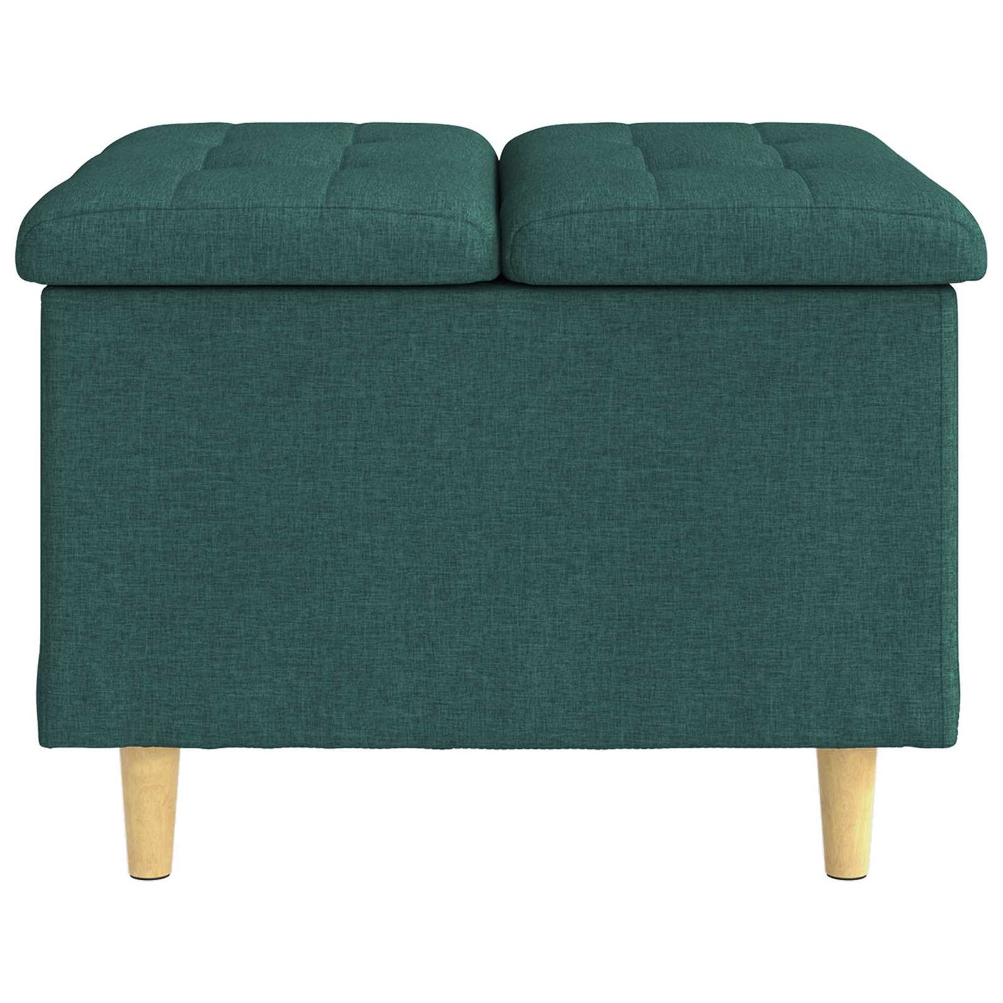 Pouf contenitore Verde Scuro 60 x 60 x 45 cm Tessuto