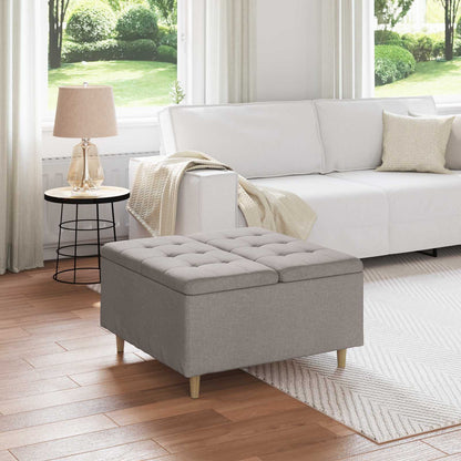 Pouf contenitore con cuscino Talpa 80 x 80 x 45 cm Tessuto