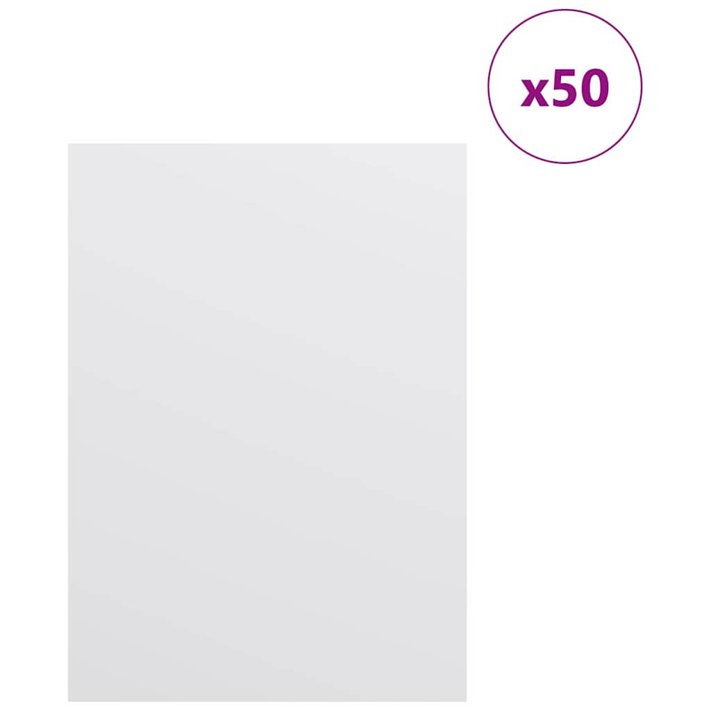 Pannelli decorativi 50 pcs Bianco 15 x 21 x 0.27 cm