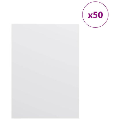 Pannelli decorativi 50 pcs Bianco 15 x 21 x 0.27 cm
